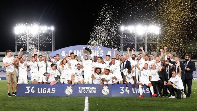 Real Madrid won 34th La Liga title